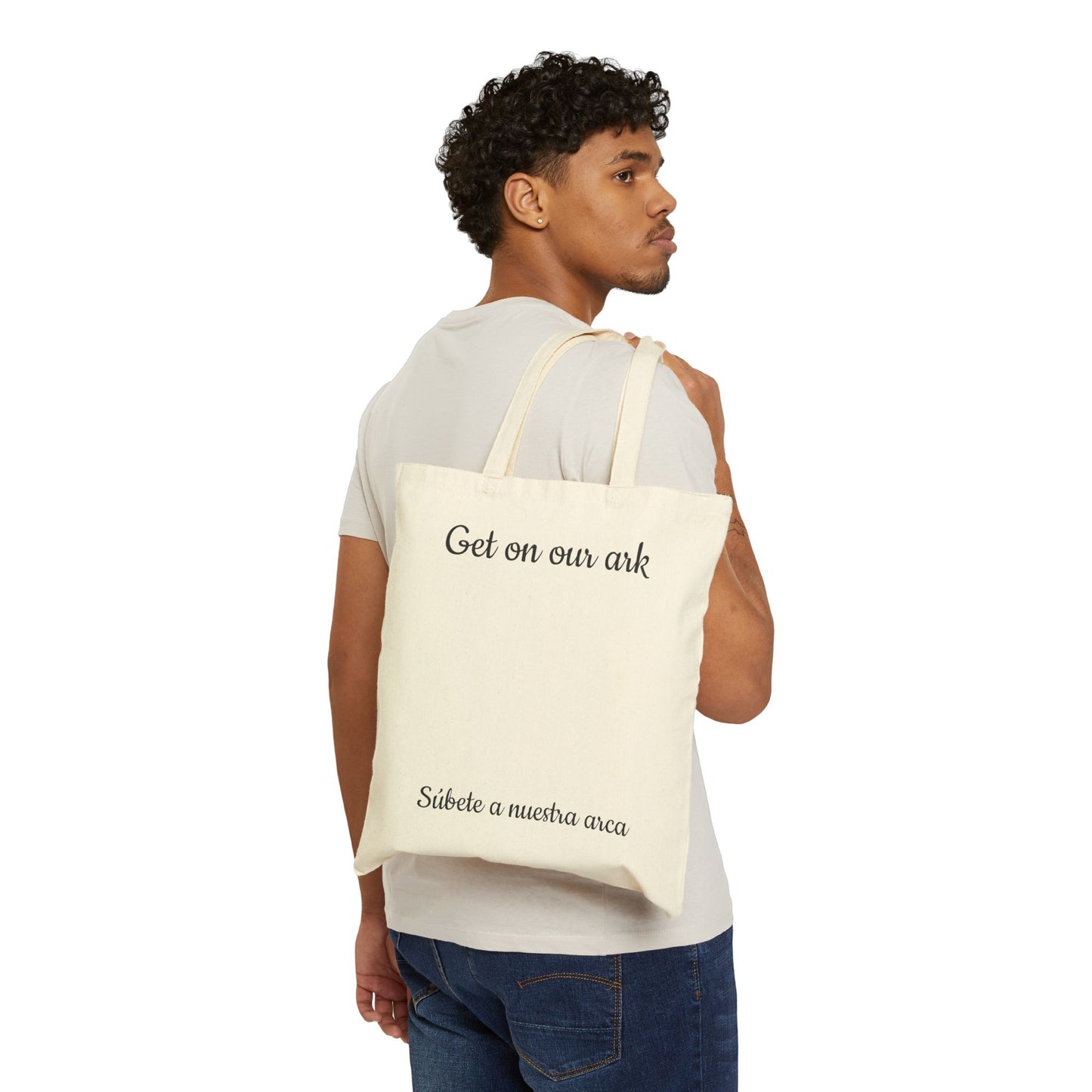 El Arca de Vero Tote Bag | Eco-Friendly Cotton Canvas, Shopping Bag, Beach Tote, Gift for Animal Lovers, Fun Quote Tote
